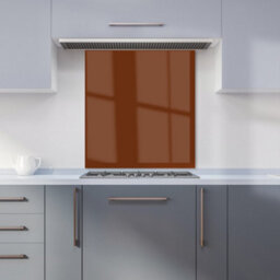 Warren Reed Designer Chocolate Brown Premium Glass Kitchen Splashback W700mm X H750mm - thumbnail 6