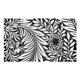 Native Natural William Morris Black And White Indoor & Outdoor Doormat - 70X40Cm - thumbnail 2