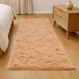 Aspire Homeware Non-Slip Beige Shaggy Rug Soft Fluffy Washable, Medium Hallways Runner, (L)150Cm X (W)80Cm - thumbnail 6