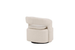 Laurel Single White Boucle Sofa - Swivel Sofa  - D70Xw69Xh71Cm, Seat Height 50Cm - thumbnail 8