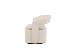 Laurel Single White Boucle Sofa - Swivel Sofa  - D70Xw69Xh71Cm, Seat Height 50Cm - thumbnail 4