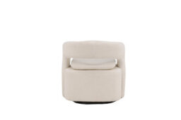 Laurel Single White Boucle Sofa - Swivel Sofa  - D70Xw69Xh71Cm, Seat Height 50Cm - thumbnail 7