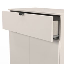 Varese Ready Assembled Matt Kashmir 1 Drawer Sideboard (H)785mm (W)740mm (D)385mm - thumbnail 7