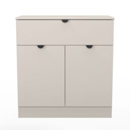 Varese Ready Assembled Matt Kashmir 1 Drawer Sideboard (H)785mm (W)740mm (D)385mm - thumbnail 2