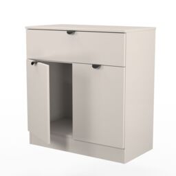 Varese Ready Assembled Matt Kashmir 1 Drawer Sideboard (H)785mm (W)740mm (D)385mm - thumbnail 4