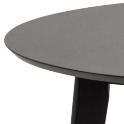Furniture To Go Roxby Round Dining Table In Black 105X76Cm Included 4 Roxby Dining Chairs In Black - thumbnail 4