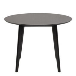 Furniture To Go Roxby Round Dining Table In Black 105X76Cm Included 4 Roxby Dining Chairs In Black - thumbnail 3