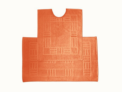 Rapport Home Chatsworth Cotton Mats Tangerine