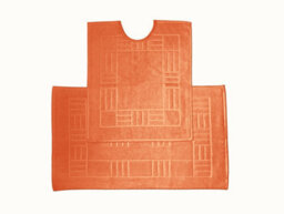 Rapport Home Chatsworth Cotton Mats Tangerine