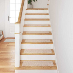 Berkfield Stair Mats With Latex Backing Cream 20X75 Cm - thumbnail 3