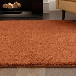 The Rug Edit Super Snug Washable Rust Area Rug - 160X230Cm - thumbnail 3
