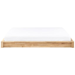 Beliani Bed Without Headboard Wood Antras 180 X 200 Cm (Eu Super King) Light Brown - thumbnail 4