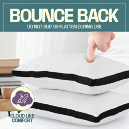 Nod Off Pillows 2 Pack Bed Pillow For Back Hotel Quality Pillows Bounce Back Pillow Bed Pillow For Back, Stomach Or Side Sleepers - thumbnail 2