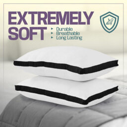 Nod Off Pillows 2 Pack Bed Pillow For Back Hotel Quality Pillows Bounce Back Pillow Bed Pillow For Back, Stomach Or Side Sleepers - thumbnail 3