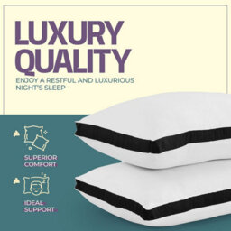 Nod Off Pillows 2 Pack Bed Pillow For Back Hotel Quality Pillows Bounce Back Pillow Bed Pillow For Back, Stomach Or Side Sleepers - thumbnail 5