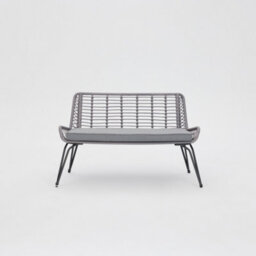 Home Detail Pampas Wicker Garden Lounge Set, Grey - thumbnail 4
