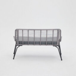 Home Detail Pampas Wicker Garden Lounge Set, Grey - thumbnail 5