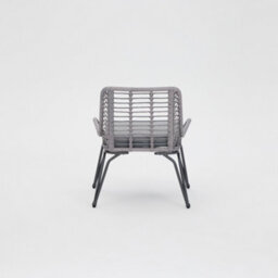 Home Detail Pampas Wicker Garden Lounge Set, Grey - thumbnail 7