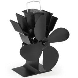 Netta 4 Blade Self-Powered Stove Fan - For Fireplace Heat Circulation