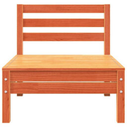 Berkfield Garden Sofa 3-Seater Wax Brown Solid Wood Pine - thumbnail 6