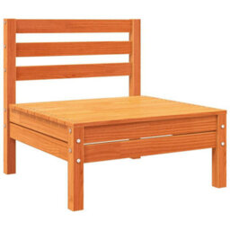 Berkfield Garden Sofa 3-Seater Wax Brown Solid Wood Pine - thumbnail 5
