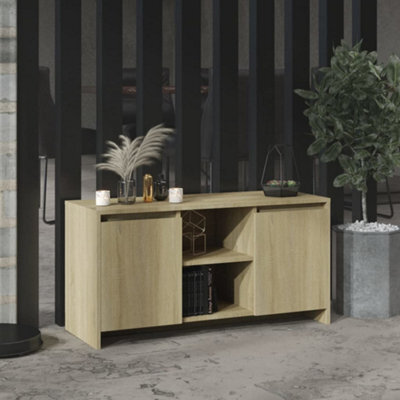 Vidaxl Tv Cabinet Sonoma Oak 102X37.5X52.5 Cm Engineered Wood - image 1