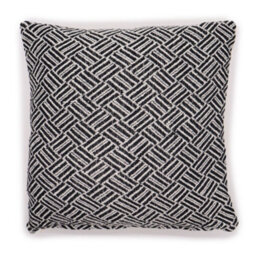 Four Candle Classic Cushion Cover Criss-Cross Black 40X40Cm - thumbnail 1