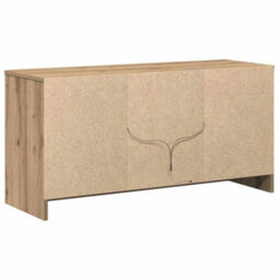 Berkfield Tv Cabinet With Led Lights In Artisan Oak, 100X34X50 Cm, Made From Engineered Wood. - thumbnail 8