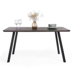 Vonhaus Dining Table, 6 Seater Kitchen Table For Dining Room, Rectangular Dark Wood Effect For 6 People, W150Cm X D90Cm, Burton - thumbnail 7