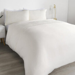 OHS Filled Pinsonic Arches Panel Duvet Cover Bedding Set, Cream - King - thumbnail 6