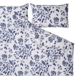 Sabrina Floral Blue & White King Duvet Cover & Pillow Case Set - thumbnail 3