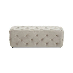 Buttercup Farm Alea Mink Velvet Bench - Wood/textile - L45 X W120 X H38 Cm