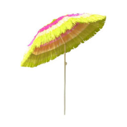 Rinse Bathrooms Hawaiian Parasol Multi Colour Beach Parasol Patio Garden Umbrella Sun Shade Tilting 160Cm - thumbnail 2