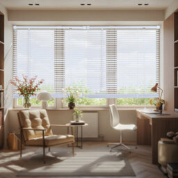 Lister Cartwright 25mm Pvc Venetian Blinds Windows Easy Fit Child Safety Included (White Textured, 117 Cm Width X 160 Cm Drop) - thumbnail 4