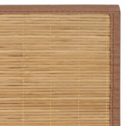 Vidaxl Rug Bamboo 100X160 Cm Brown Rugs - thumbnail 6