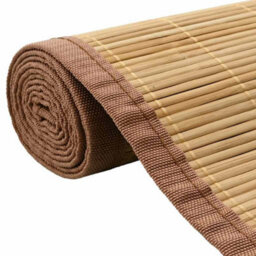 Vidaxl Rug Bamboo 100X160 Cm Brown Rugs - thumbnail 4