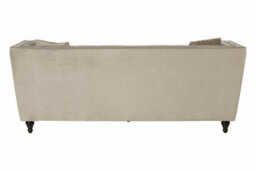 Orsina Ferris Mink Velvet 3 Seat Sofa - thumbnail 4