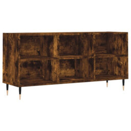 Berkfield Tv Cabinet Smoked Oak 103.5X30X50 Cm Engineered Wood - thumbnail 2