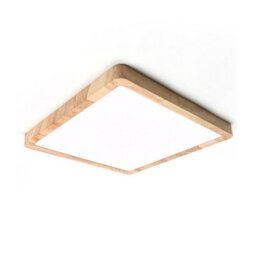 Luminosa Lighting Luminosa Olbis Square Bathroom Ceiling Light Wood 2800/4000/6000K Ip44