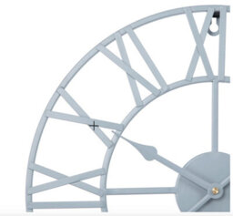 Eos Skeleton Wall Clock With Roman Numerals - Grey / 40Cm - thumbnail 4