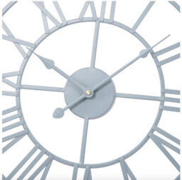 Eos Skeleton Wall Clock With Roman Numerals - Grey / 40Cm - thumbnail 7