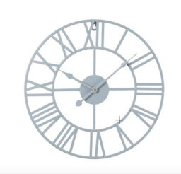 Eos Skeleton Wall Clock With Roman Numerals - Grey / 40Cm - thumbnail 2