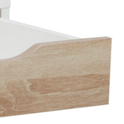 Wyld Haus Dresden Office Desk - White Top & Sonoma Oak Drawers, 3-Drawer, 1100 X 500 X 771 mm - thumbnail 9