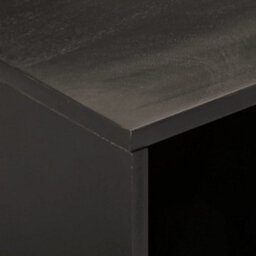 Berkfield Tv Cabinet Black 80X31X46 Cm Solid Wood Mango - thumbnail 7