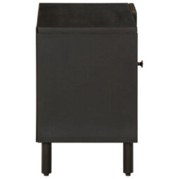 Berkfield Tv Cabinet Black 80X31X46 Cm Solid Wood Mango - thumbnail 4