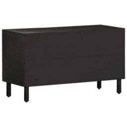 Berkfield Tv Cabinet Black 80X31X46 Cm Solid Wood Mango - thumbnail 5