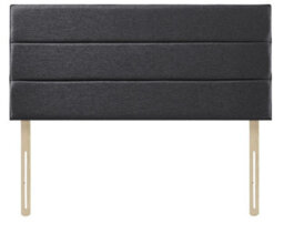 "Slumbre Eton Chenille 2Ft6 Small Single 20"" Headboard -  Charcoal"