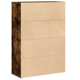 Berkfield Bookcase Smoked Oak 60X24X85 Cm Engineered Wood - thumbnail 7