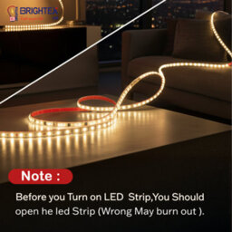 Brightex LED Brightex 20M Smd Led Strip Light Warm White 220V Flexible Super Bright Ip65 Led Tape With Connector For Indoor & Outdoor - thumbnail 2