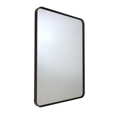 Homestylestore 600 X 800mm Wall Hung Bathroom Mirror With Black Frame - image 1